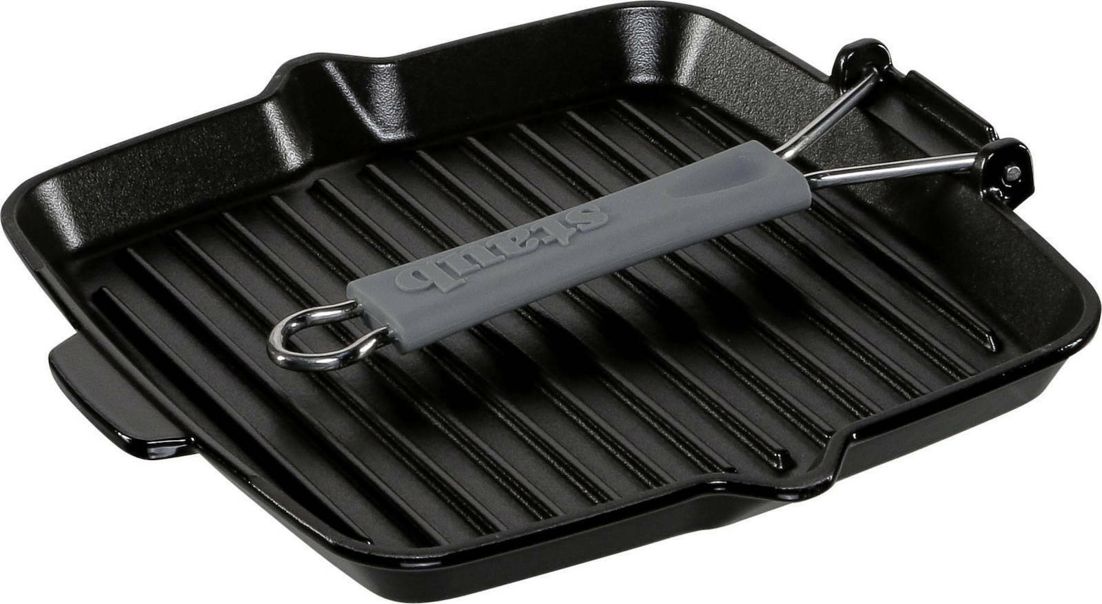 Staub Grill pan 24 cm square black cast iron - 40509-344-0