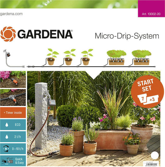 Gardena Sistem Automat de Irigare prin Picurare pentru Ghivece cu Programator