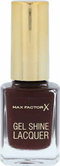 Max Factor Gel Shine Lacquer Glossy Βερνίκι Νυχιών Μακράς Διαρκείας 60 Sheen Merlot 11ml
