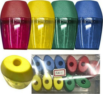 Justnote Plastic Pencil Sharpener Barrel (Μiscellaneous Colours)