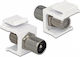 Powertech Plug Coaxial male Whitr (CAB-N155)