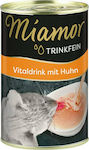 Miamor TrinkFine Nasses Katzenfutter für Katze in Dose mit Huhn 135gr