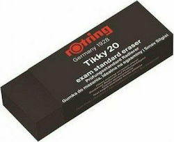 Rotring Γόμα για Μολύβι Τίkky 20 Εxam Eraser Μαύρη