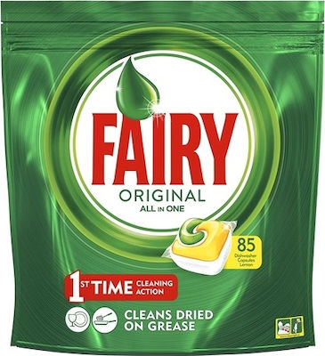 Fairy Original All in One 85 Κάψουλες Πλυντηρίου Πιάτων με Άρωμα Λεμόνι