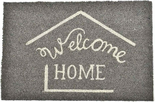Covor de Intrare din Cocos Welcome Gri 40x60buc