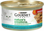 Purina Gourmet Nature's Creations Hrana umeda pentru pisici adulte in Poate cu Ton Roșii și orez 85gr 1buc