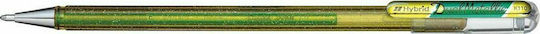 Pentel Metallic Yellow Green Στυλό Gel