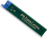 Faber-Castell 12 Μύτες Μολυβιού Super Polymer Πάχους 0.7mm Τύπου B
