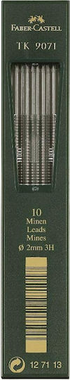 Faber-Castell 10 Μύτες Μολυβιού TK 9071 Πάχους 2mm Τύπου 3H