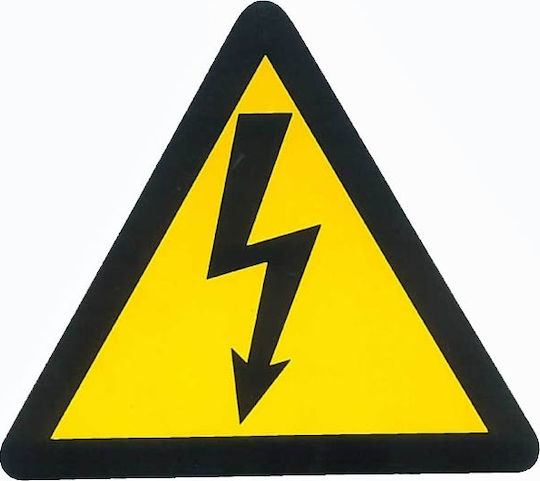 Auto Gs Κίνδυνος Ηλεκτροπληξίας Placă de avertizare Risc de șoc electric 20x20cm