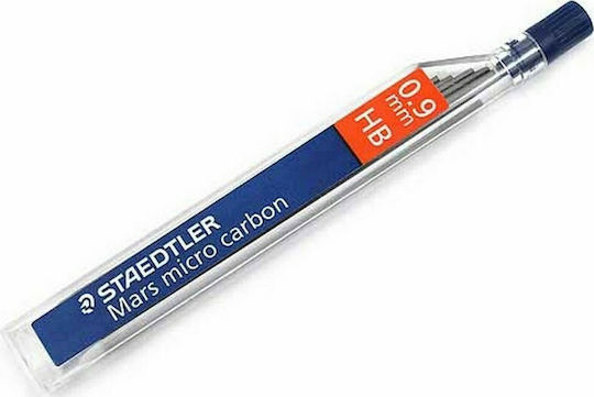 Staedtler 12 Механични Графитни Върхове Mars Micro Carbon Плътност 0.9mm Тип HB