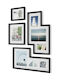 Umbra Mingle Gallery Wall-mounted Plastic Photo Frame with Black Frame 4 Pieces