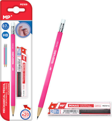 Madrid Papel PE169 Mechanical Pencil 2pcs Pink PE169-PK