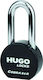Hugo Locks Cobra 64R Стоманено Лукето Удължен с ключ 64мм Черен 1бр
