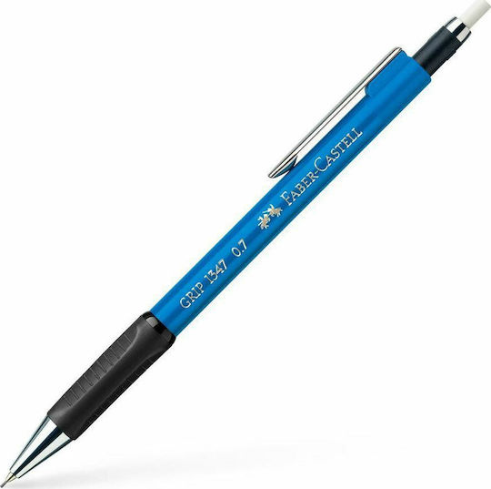 Faber-Castell Μηχανικό Μολύβι 0.7mm με Γόμα Κατάλληλο για Σχέδιο Light Blue