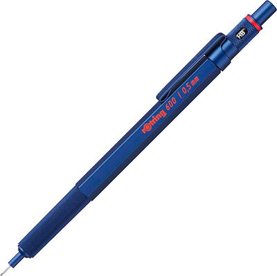 Rotring 600 Mechanical Pencil for Drawing Metallic Blue