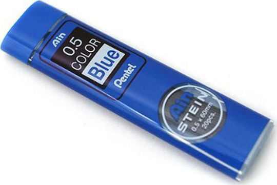 Pentel 20 Packs x 20 Mechanical Pencil Leads Ainstein Thickness 0.5mm Blue