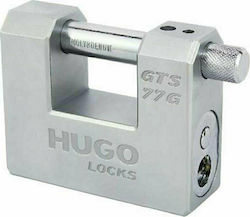 Hugo Locks GTS 77G Stahl Vorhängeschloss Monoblock mit Schlüssel 77mm 1Stück