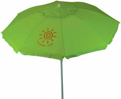 Summer Club Iris Foldable Beach Umbrella Diameter 2m with Air Vent Green