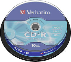 Verbatim Εγγράψιμα CD-R 52x 700MB Cake Box 10τμχ