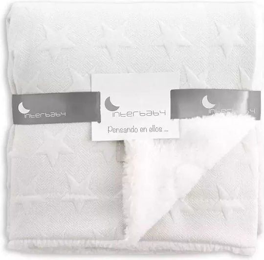 Interbaby Decke Wickeltücher für Kinderzimmer Universo Vlies Beige 80x110cm
