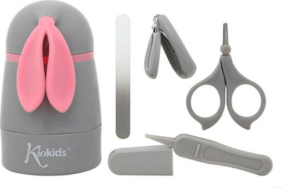 Kiokids Baby Nail Care Set Λαγουδάκι Pink 4pcs