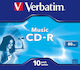 Verbatim Inscripționabile CD-R 16x 700MB 10buc