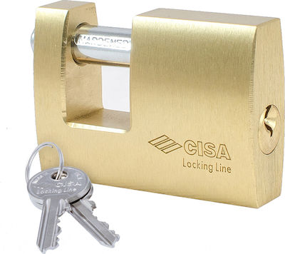 Cisa Steel Padlock Monoblock with Key 63mm 1pcs