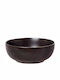 Cryspo Trio Cereal Serving Bowl Round made of Porcelain Black with Diameter 16cm
