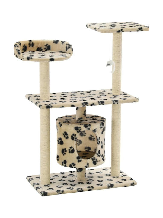 vidaXL Scratching Post Cat Trees Beige 3 levels...