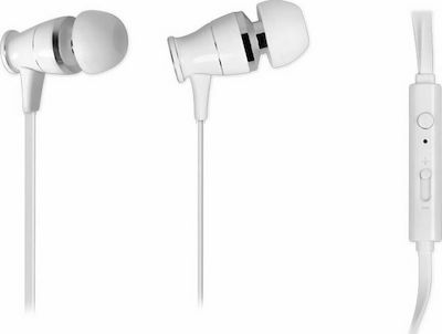 NOD L2M În ureche Handsfree cu Mufă 3.5mm Alb