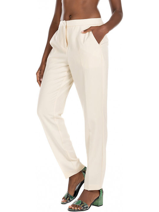 Damen Stoff Hose in Schlanker Passform Birch