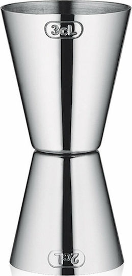Cilio Cilio Double Bar Spirit Measure 20/30ml Silver