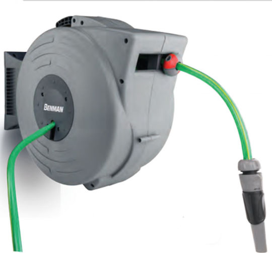 Benman Automatic Wall Mounted Garden Hose Box with Hose 20m