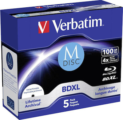 Verbatim Recordable BD-R 4x 100GB 5pcs