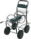 vidaXL Wheeled Garden Hose Reel with Hose 75m with Rewind Handle