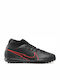 Nike Παιδικά Ποδοσφαιρικά Παπούτσια Ψηλά Mercurial Superfly 13 Club TF με Σχάρα και Καλτσάκι Μαύρα
