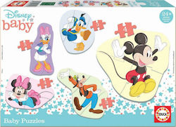 Lemnos Puzzle pentru Copii cu Îmbinări Baby Mickey And Friends 19buc Educa