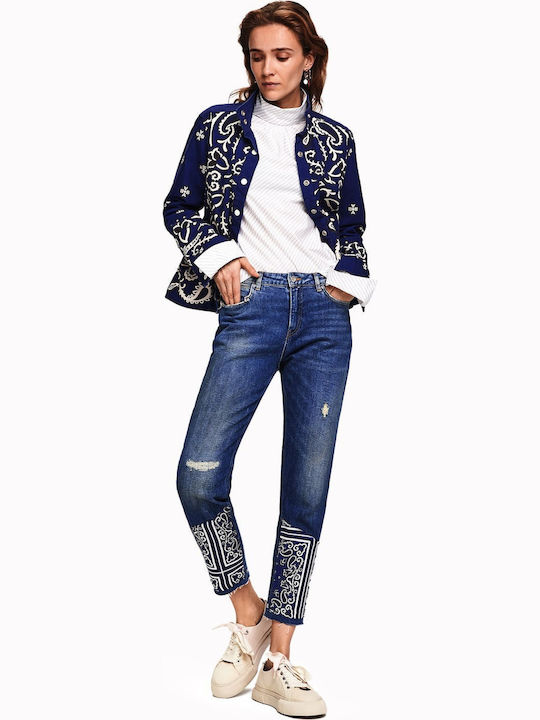 Petit Ami High Waist Women's Jean Trousers in Slim Fit