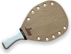 Joy Yat Sport Strandtennis-Schläger Beige 345gr mit Gerader Handgriff Weiß Joy Yat Sport Strandtennis-Schläger Beige 345gr mit Gerader Handgriff Weiß