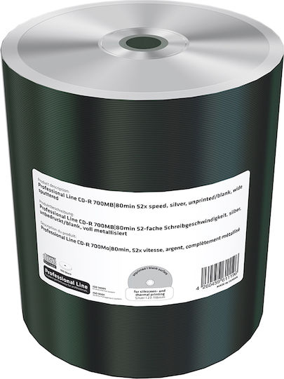 MediaRange Записваеми CD-R 52x 0.7ГБ Кутия за торта 100бр