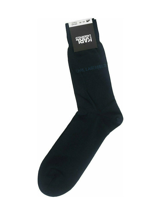 KARL LAGERFELD LOGO SOCKEN BLAU