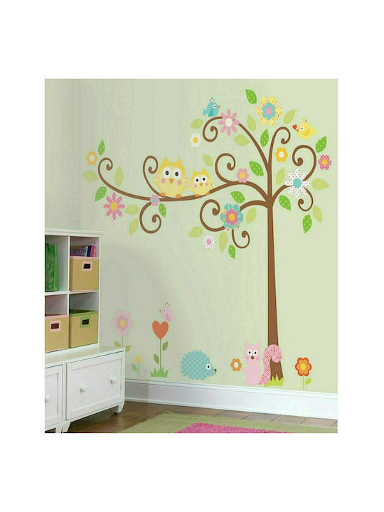 RoomMates Decor Autocolant Decorativ pentru Copii Perete Pădure Fericită