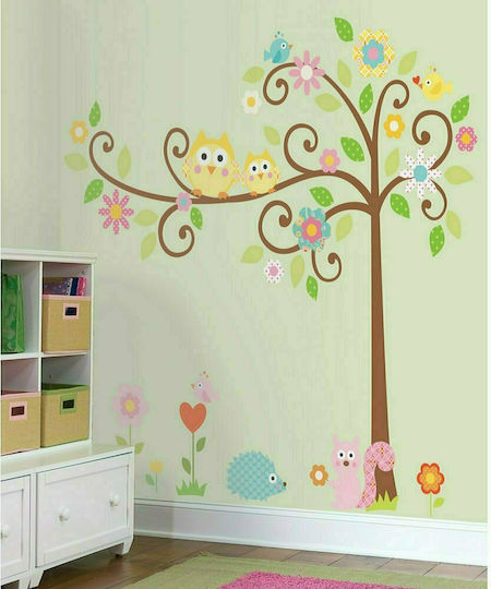 RoomMates Decor Παιδικό Διακοσμητικό Αυτοκόλλητο Τοίχου Χαρούμενο Δάσος 163x147εκ.