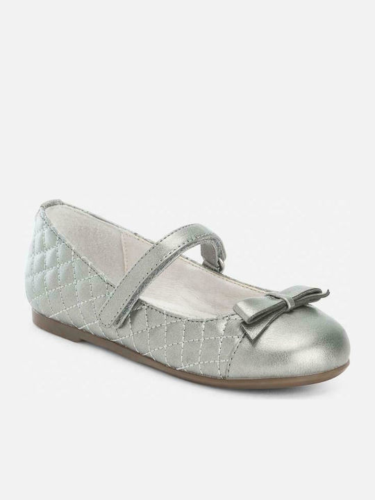 Mayoral Kids Ballerinas Μπαλαρίνες with Hoop & Loop Closure Gray