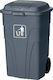 Mopatex Plastic Wheeled Waste Bin 120lt Gray