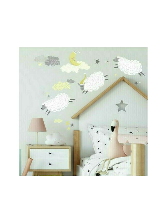RoomMates Decor Детска стикерна за стена Стена Овчици 21бр
