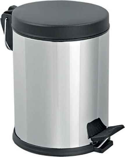 Mopatex Metal Coș de gunoi Deșeuri cu Pedală 12lt Inox