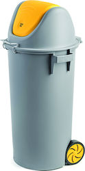 Delta Cleaning Recycling Plastic Wheeled Waste Bin 80lt Gray