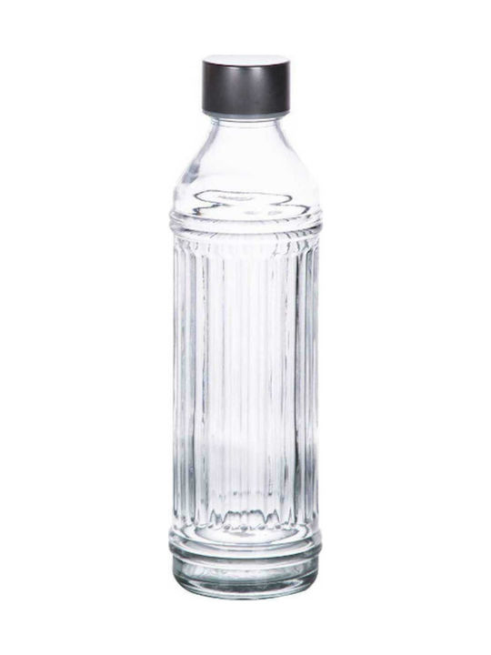 Marva Μπουκάλι Νερού Γυάλινο με Βιδωτό Καπάκι Διάφανο 1000ml